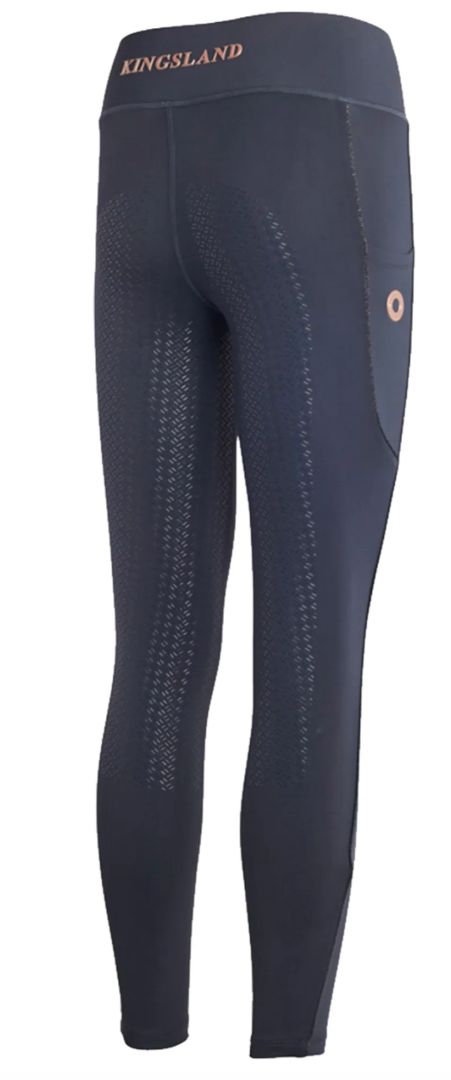 Kingsland Katinka F-Tec2 Full Seat Grip Tights Breeches - Navy / Size XL NEW
