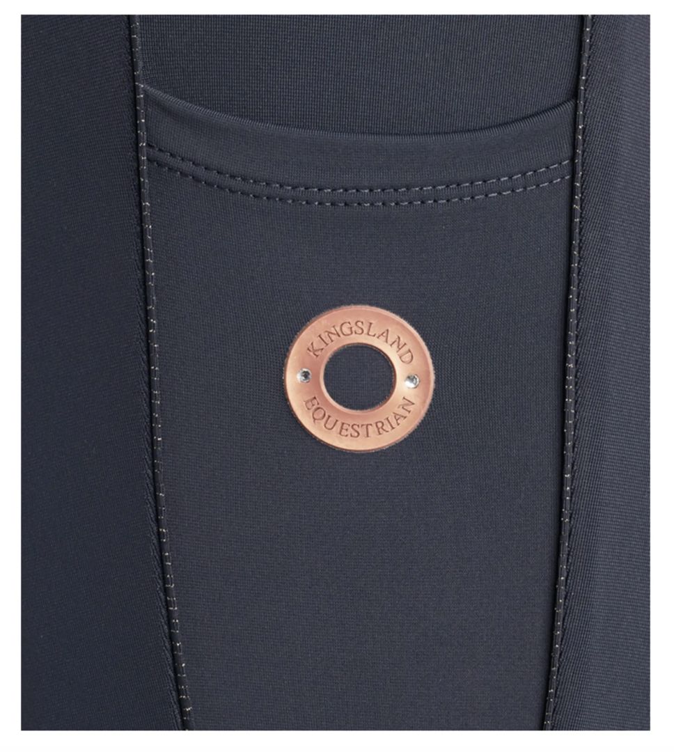 Kingsland Katinka F-Tec2 Full Seat Grip Tights Breeches - Navy / Size XL NEW
