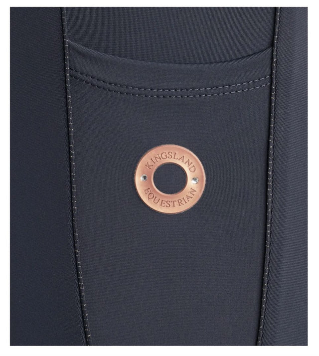 Kingsland Katinka F-Tec2 Full Seat Grip Tights Breeches - Navy / Size XL NEW