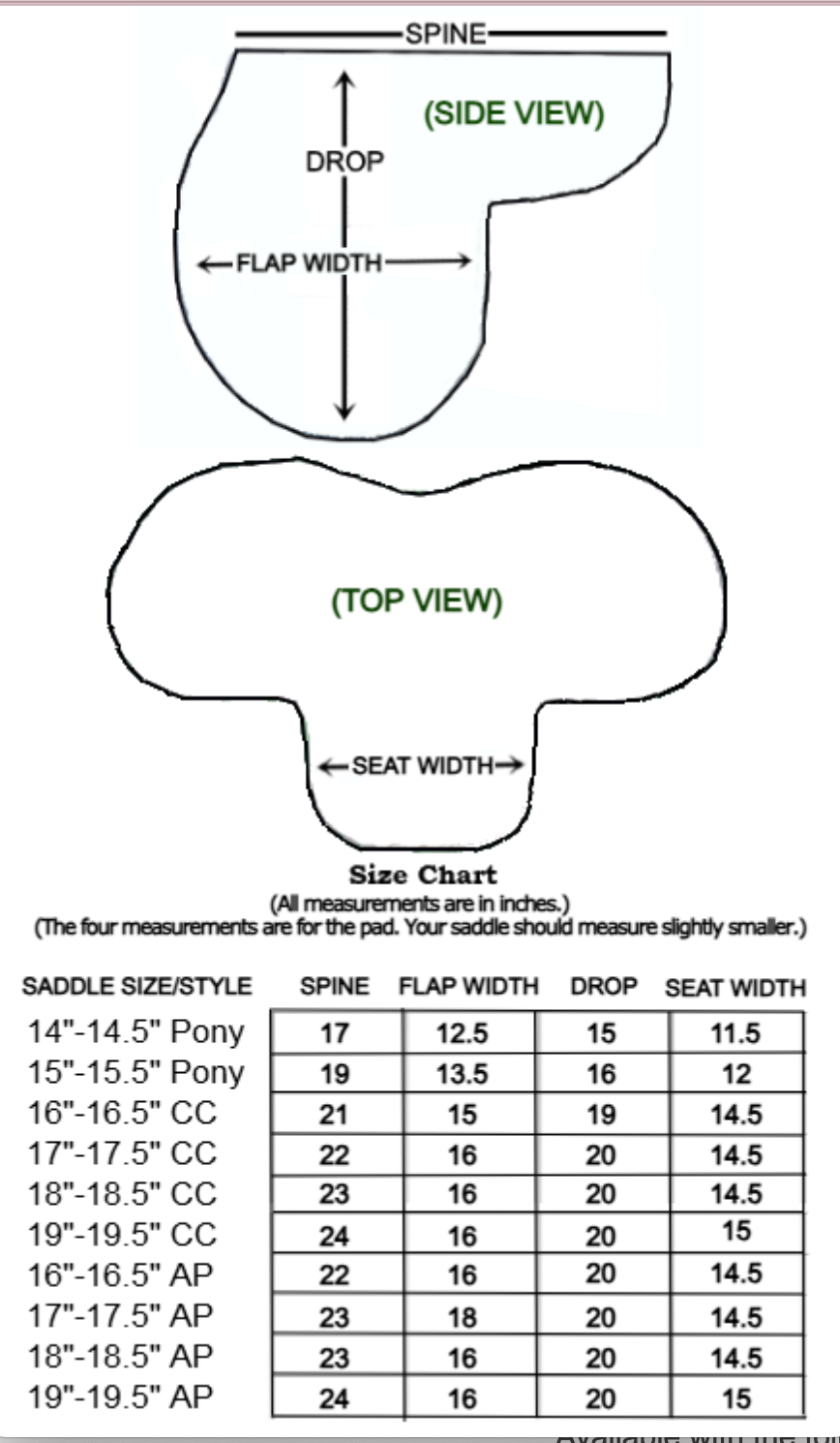 Wilker's Hunter Show Saddle Pad - Close Contact 16" - 16 1/2"