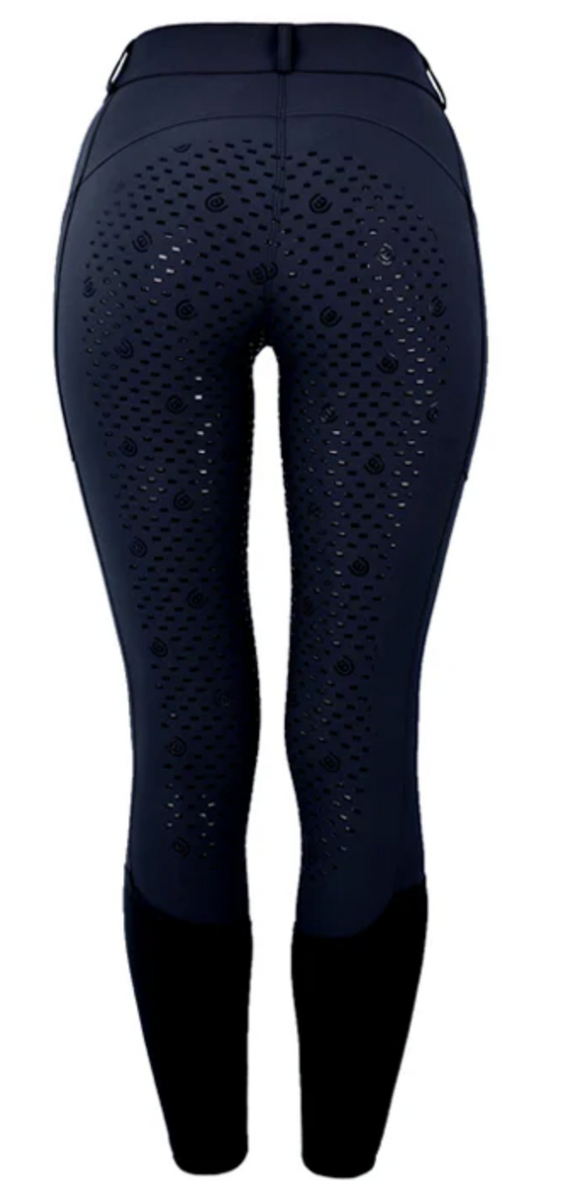 Equestrian Stockholm Elite Dressage Full Seat Grip Breech - Navy / Size EU 32 (US 22) NEW