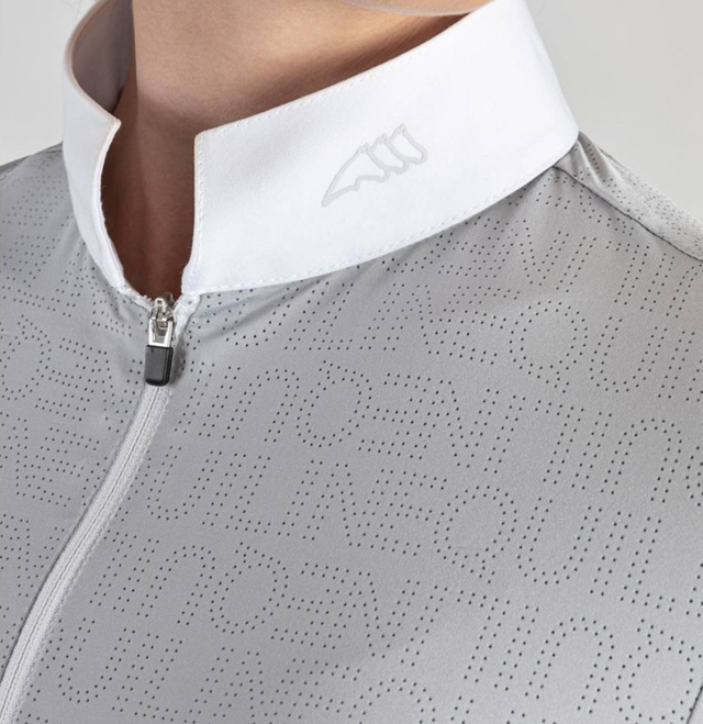 Equiline Clarac Women's Competition Show Shirt- Grey / Size XS