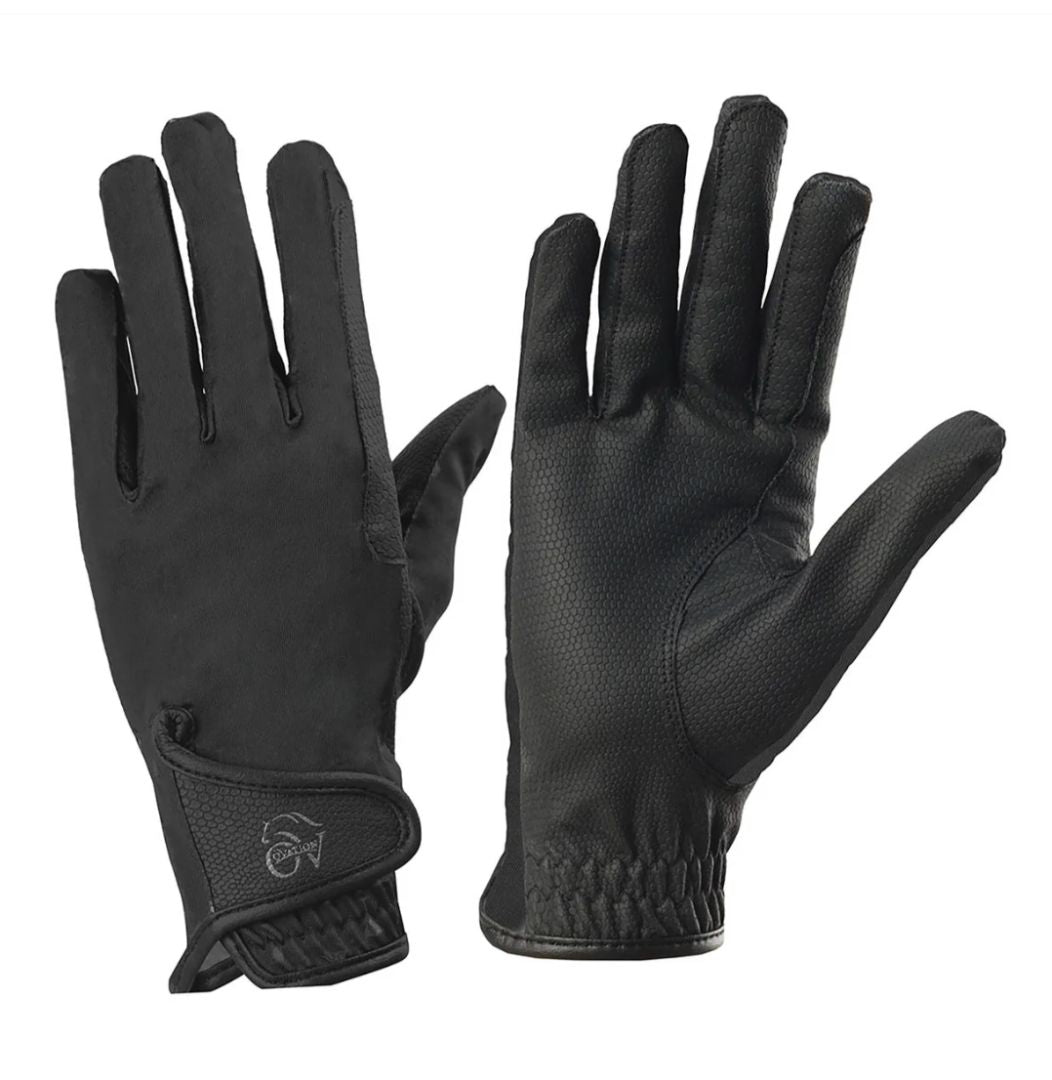 Pair of black riding gloves