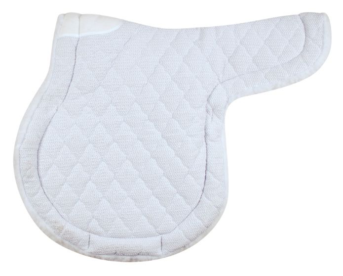 Toklat SuperQuilt Non Slip Fleece Adult Close Contact Saddle Pad White Size 18" NEW