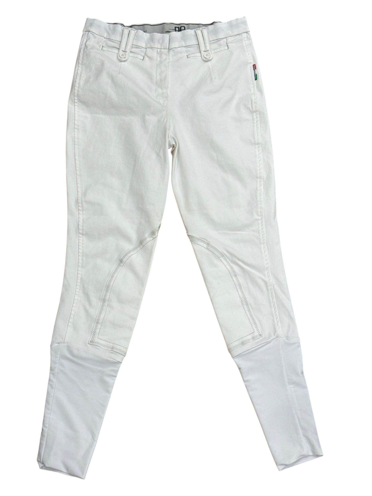 Alessandro Albanese Women's Athens Knee Patch Breeches - White