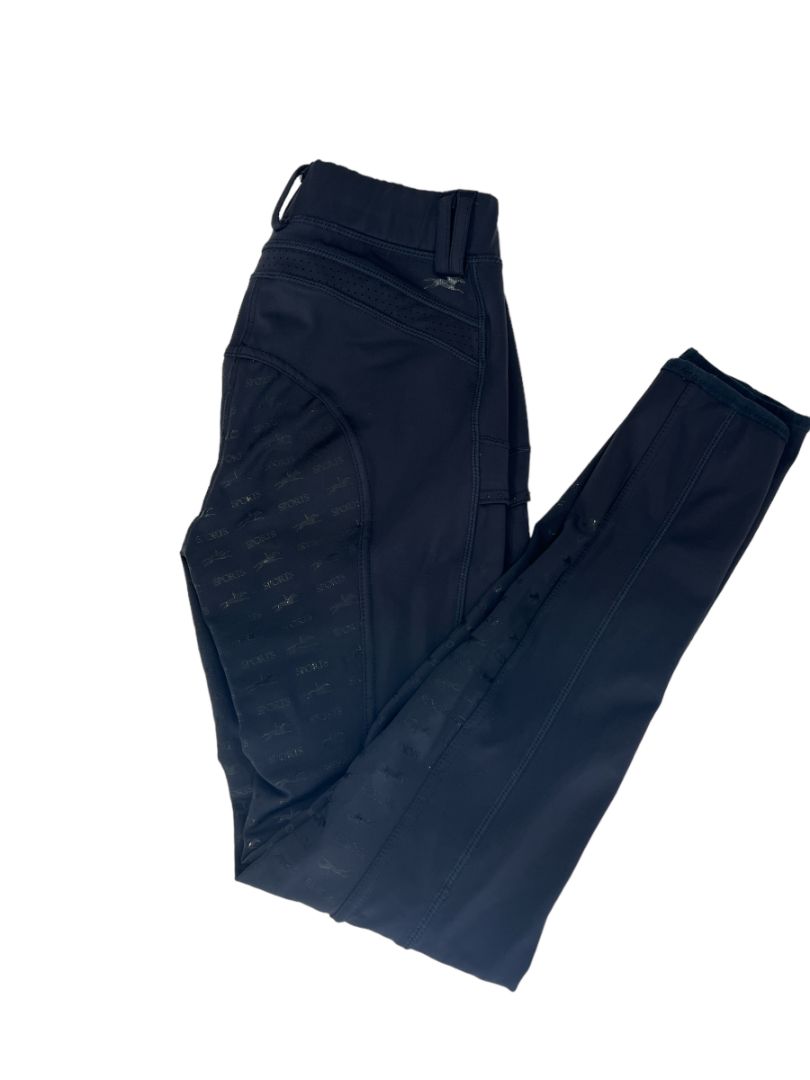 Schockemohle Air Pocket Full Seat Grip Riding Tights - Black Size EU 36/US Small