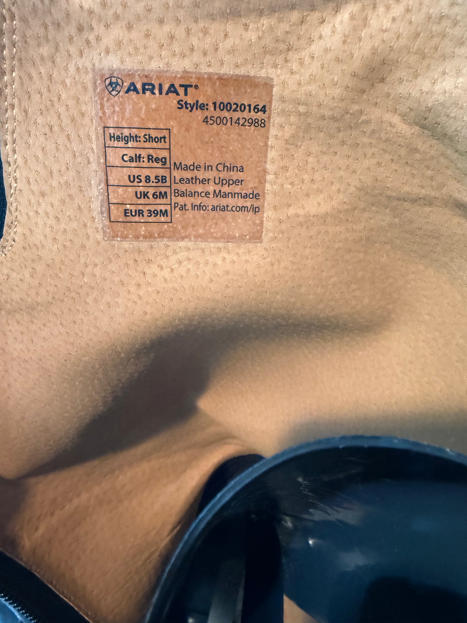Ariat Heritage Contour II Field Zip Tall Riding Boot US 8.5B, Calf Regular, Height Short