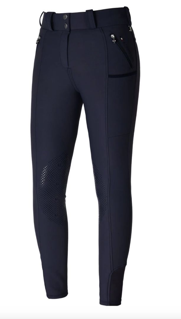 Kingsland Kailey W E-Tec4 Knee Grip Winter Breeches Navy / Size EU 38 (US 8) NEW