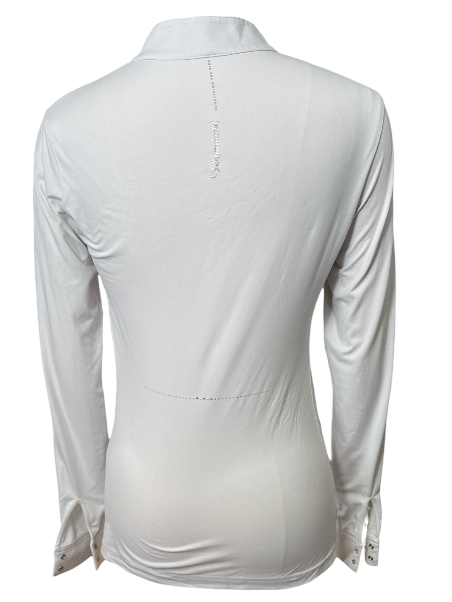 Samshield Longsleeve Show Shirt with Swarovski Details - White, Medium