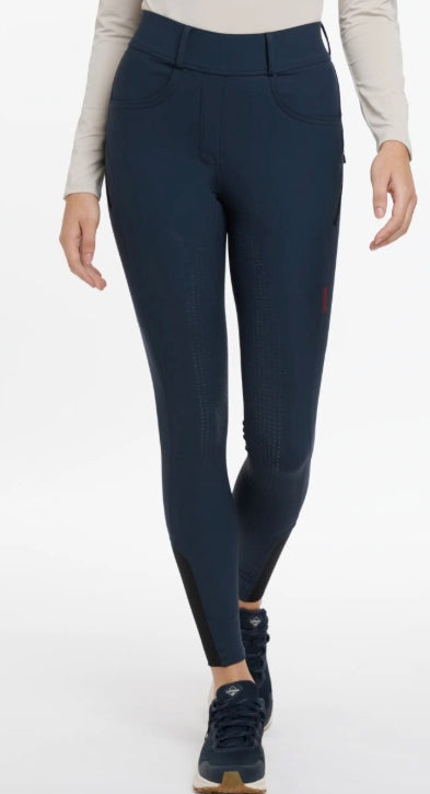 LeMieux Amy Winter Leggings Breeches -  Navy / Size UK 10 (US 6)  NEW