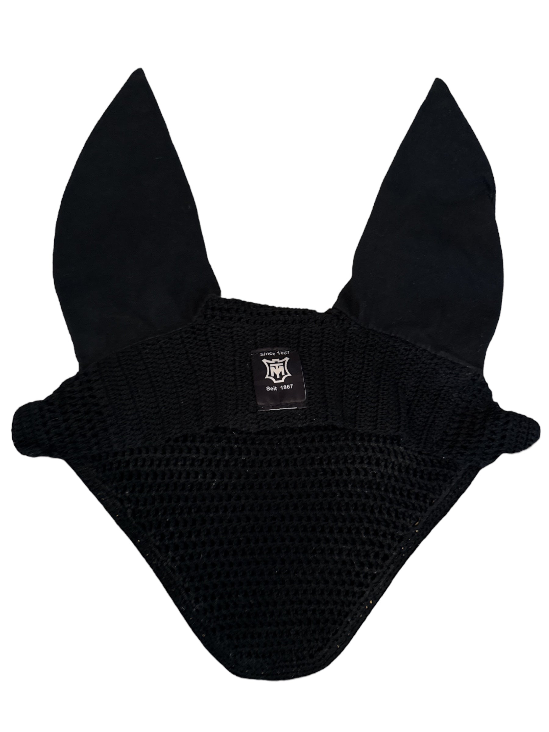 Mattes Fly Bonnet - Black with Gold Piping / Size Large