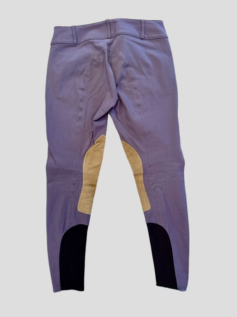 The Tailored Sportsman Trophy Hunter Sock Bottom Breeches / Size US 28 Short (Style #1927) Purple Heart
