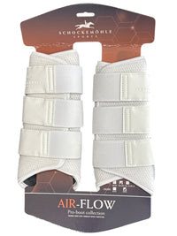 Schockemohle Air Flow Pro Boot Collection Technical Training Boots - White / Full/Horse Size  NEW