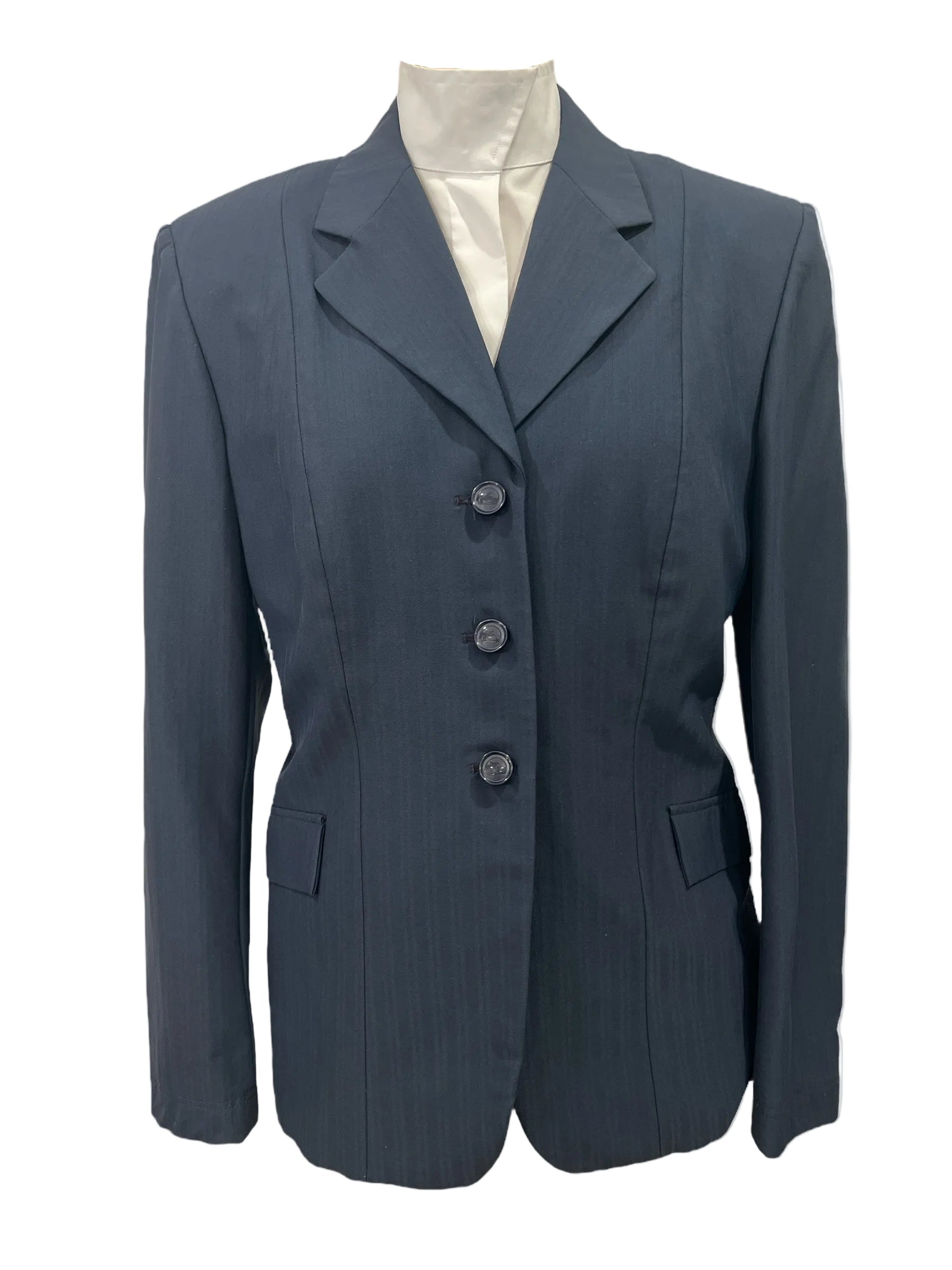 Grand Prix Women's Tone on Tone Navy Show Coat - Size US 10 (GP Size 16R)