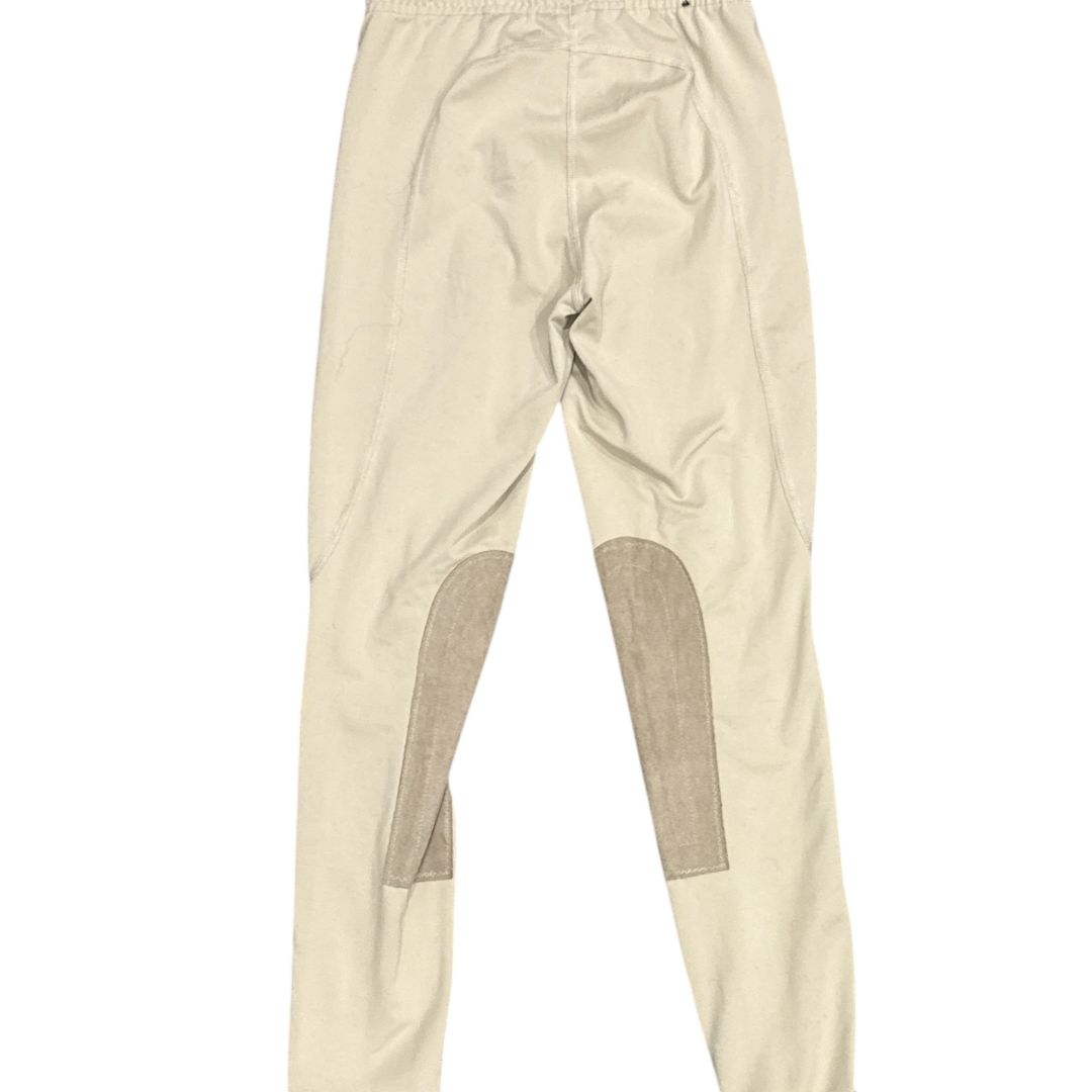 Kerrits Kids Knee Patch Performance Tights - Tan / Size Youth Large