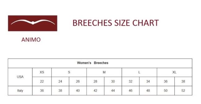 Animo Naspre Women's Knee Grip Breeches - Black / Size IT40