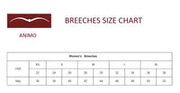 Animo Naspre Women's Knee Grip Breeches - Light Grey (Taupe) Size IT40