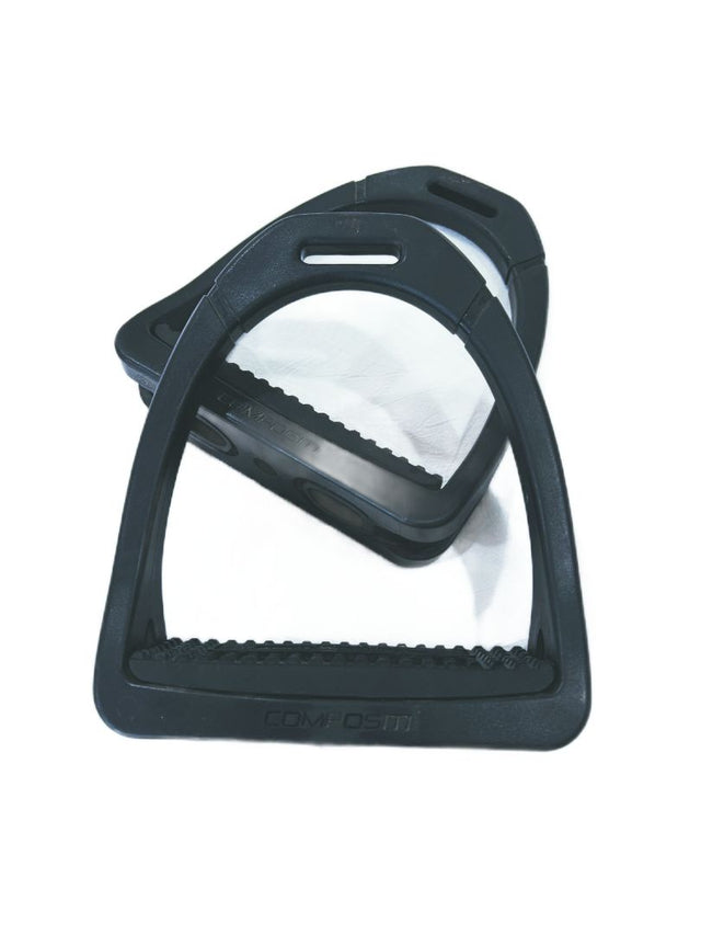 Black Compositi Compositi Black Stirrups, 4.75"