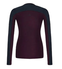 Fair Play Youth Long Sleeve Mimi Top Plum & Navy Size 158 (US 13/14) NEW