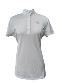 Ariat Women's Aptos Short Sleeve Show Shirt - White / Size XL