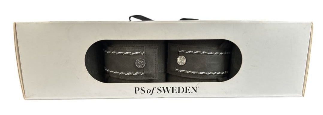 PS of Sweden Signature Cotton Polo Wraps Forest Green Set of Four NEW