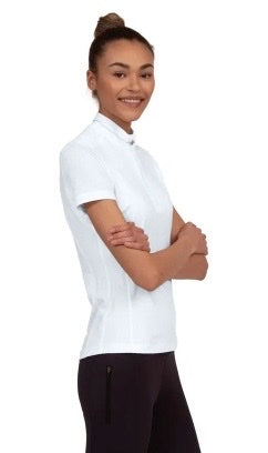 Chestnut Bay Women's SkyCool Short Sleeve Show Shirt - White / Size XL NEW