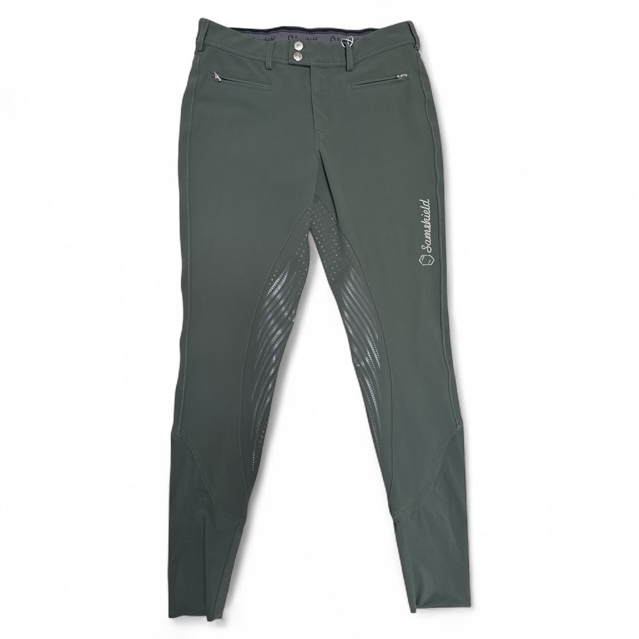 Samshield Diane Women's Full  Seat Breeches - Green / Size FR36 (US 26)