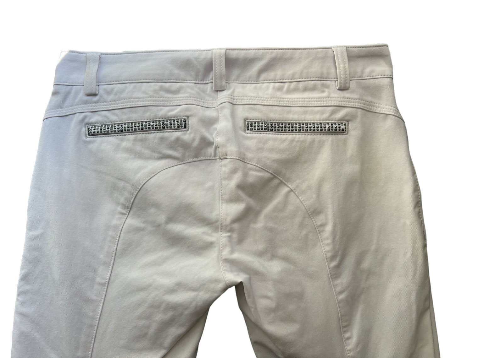Animo Nerissa Woman's Knee Grip Breeches White  - Size US 30 (IT44)