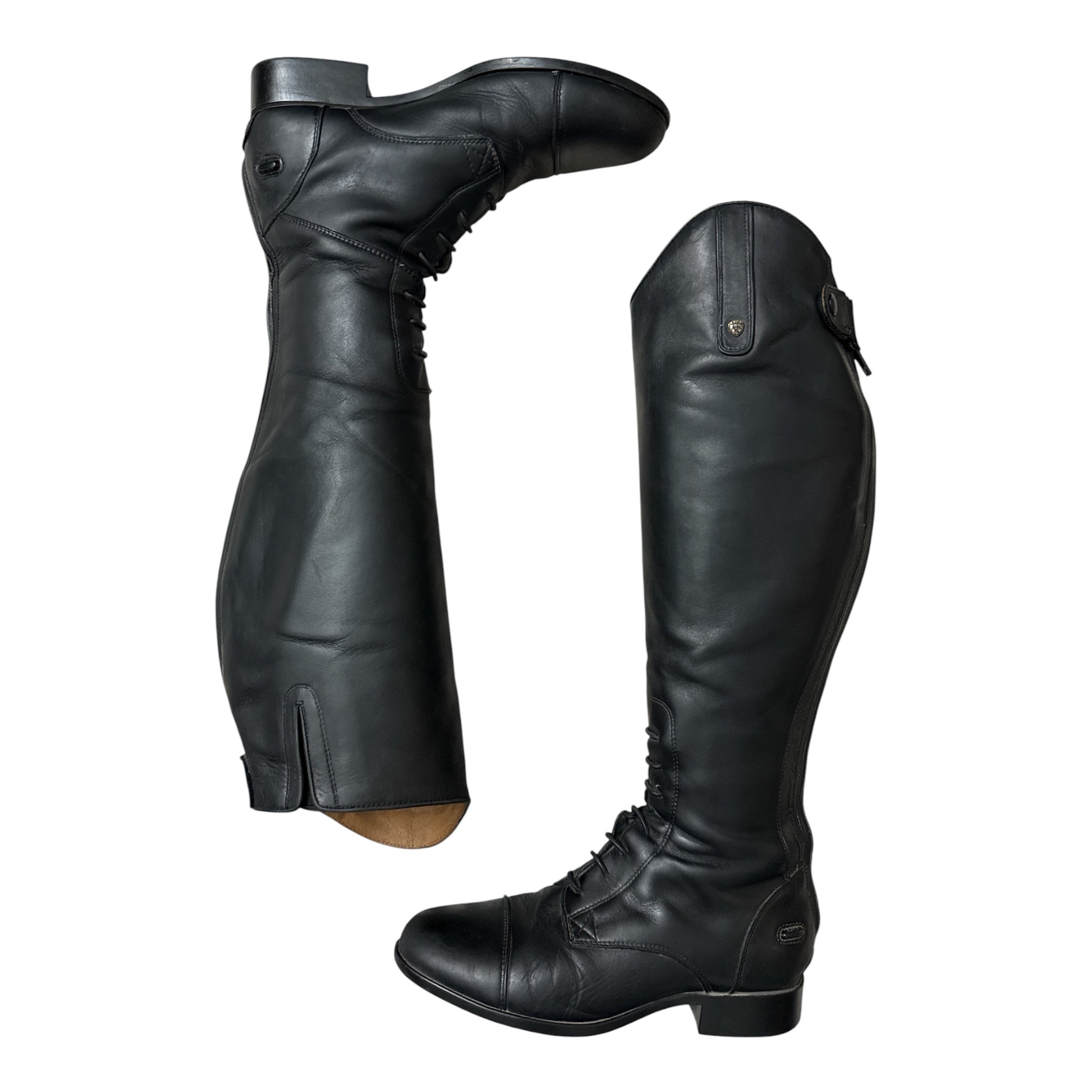 Ariat Heritage Contour II Field Zip Tall Riding Boot - Black / Size 8.5 Short Height / Full Calf