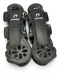 Gatusos Front Air Horse Boots - Black / Size Large