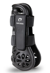Gatusos Front Air Horse Boots - Black / Size Large