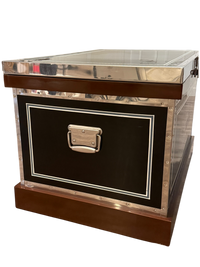 McGuinn Farms Large Vinyl Custom Tack Trunk - Black