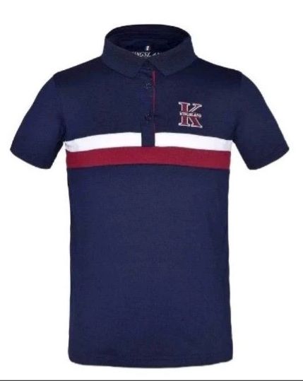 Kingsland Locke Junior Tec Micro Pique Polo Boy's Navy Shirt - Size 122/128 (US 7/8) NEW