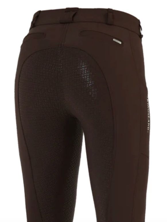 Kingsland Kadi E-Tec Full Grip Breeches Brown Black Coffee Size EU 34 (US 4) NEW