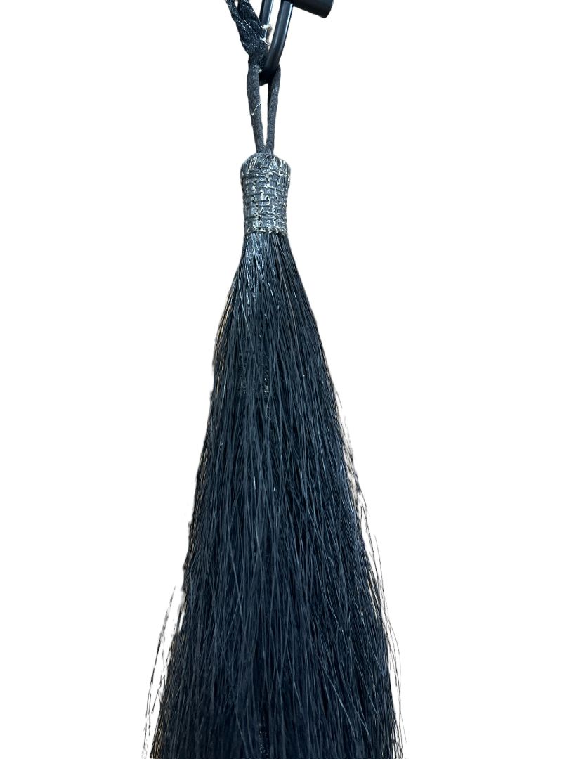 black false horse tail 