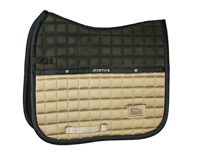 Equestrian Stockholm Dressage Saddle Pad Performance Chantelle (Mushroom), Cob NEW