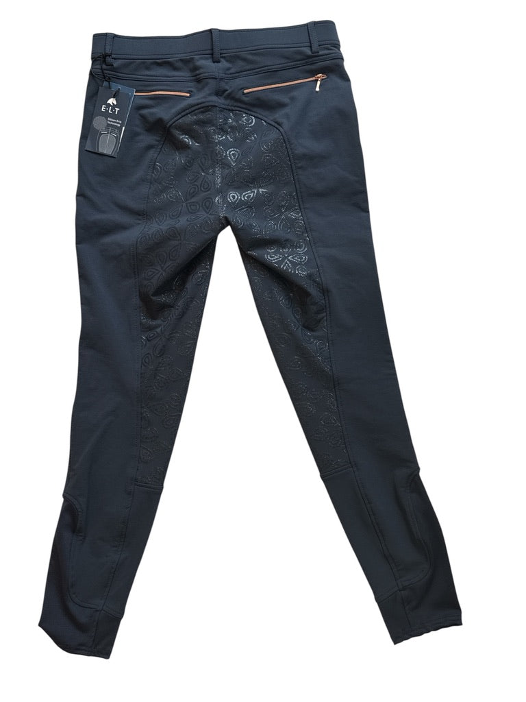ELT Goya Full Grip Breeches- Night Blue / Size DE42 (US 30)   NEW