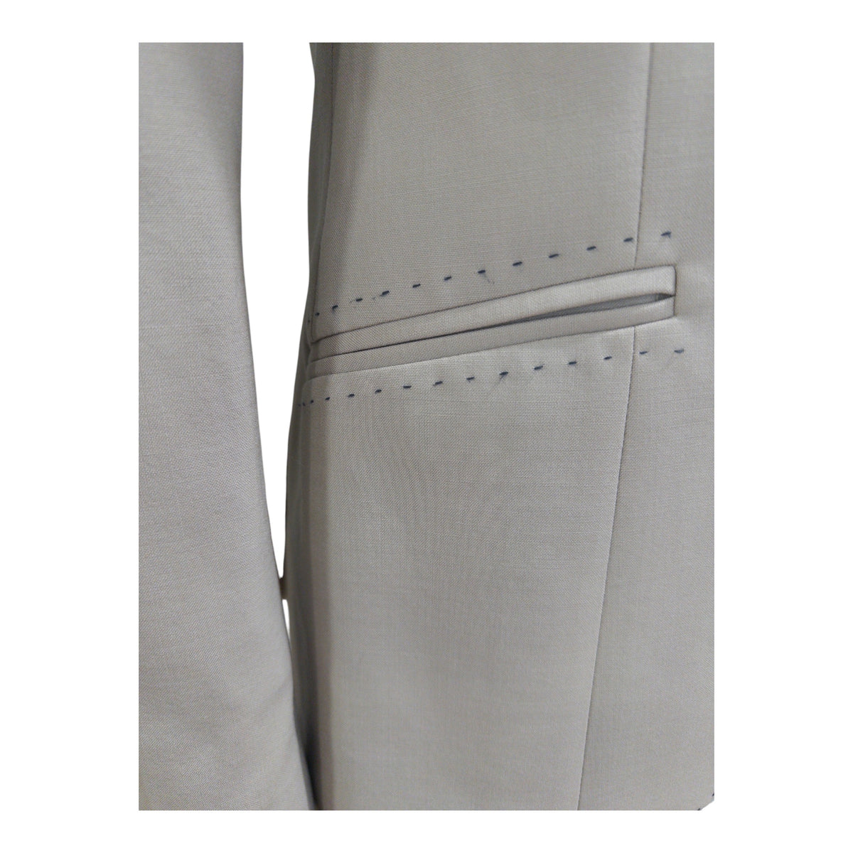 ALE Tailored Clothing Custom Show Coat "The Iconic" Women's Tan with Blue Trim / Size IT 40