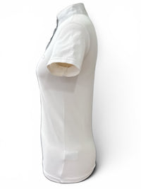 Animo Basilea Women's Riding Short Sleeve Polo White, IT40