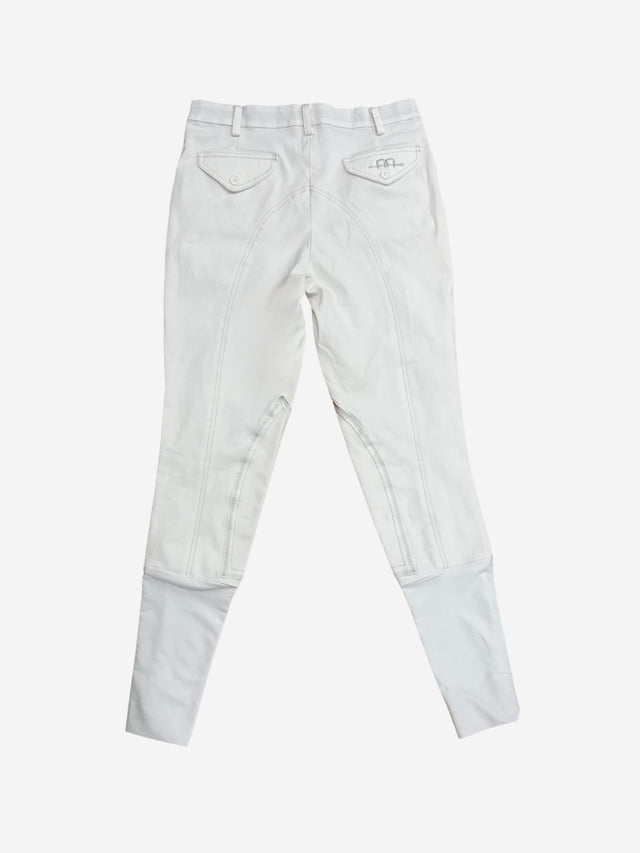 Alessandro Albanese Women's Athens Knee Patch Breeches - White