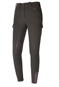 Kingsland Karga Full Grip Riding Breeches Green Beluga - Size EU 34/US 24  NEW