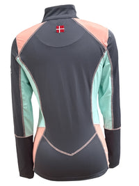 Kastel Denmark Color Block Longsleeve Training Shirt Grey/Peach/Mint Green Small