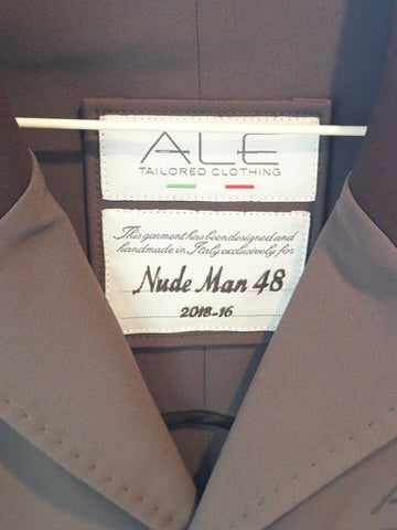 ALE Tailor Made Custom Men's Show Coat "The Nude" IT48 Brown
