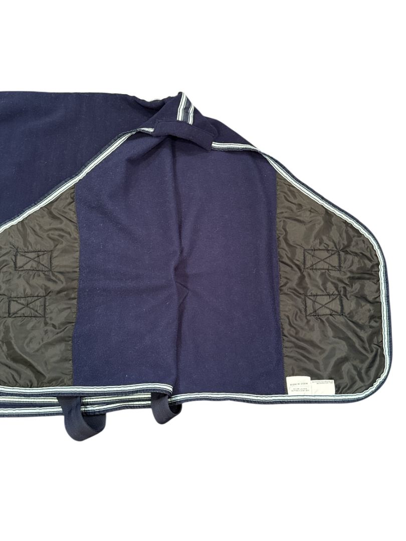 Saxon Defiant Fleece Standard Neck Horse Cooler - Blue / Size 51"