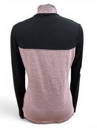 Cavalleria Toscana Technical Wool Turtleneck Training Polo Shirt Black / Grape Shake Medium