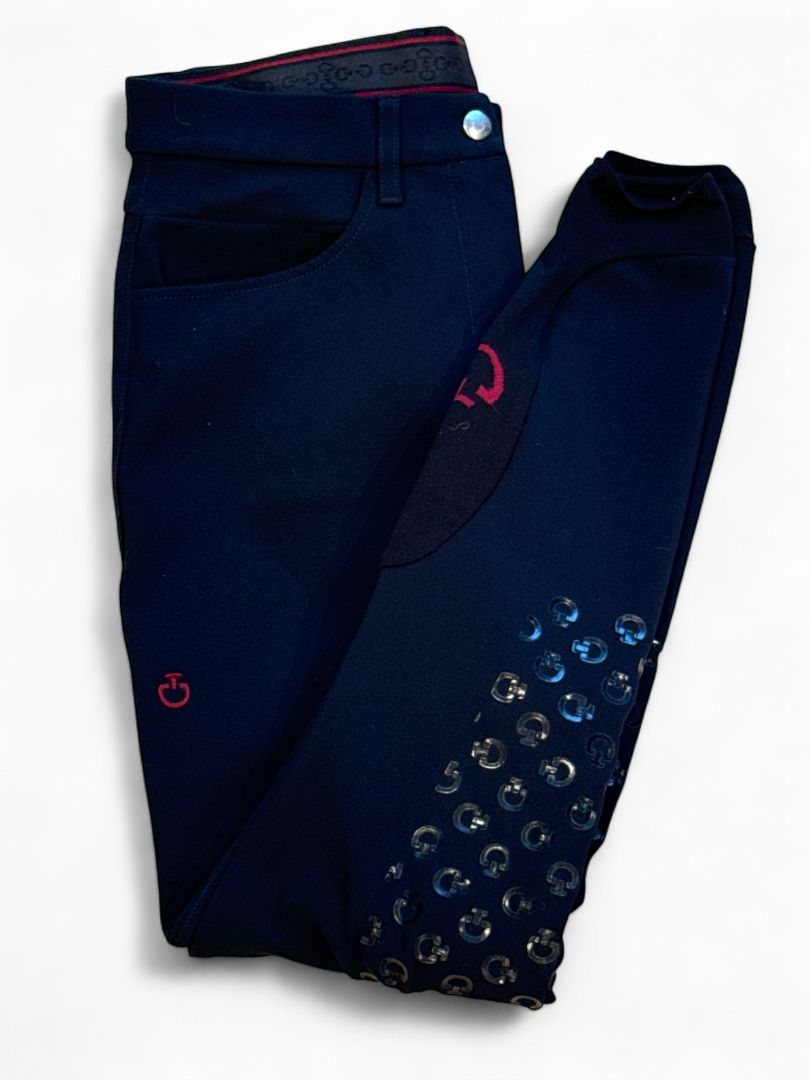 Cavalleria Toscana Women's Full Seat Breeches - Navy / Size IT42
