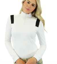 Equisite Nadine Show Shirt - White / Size XL    NEW
