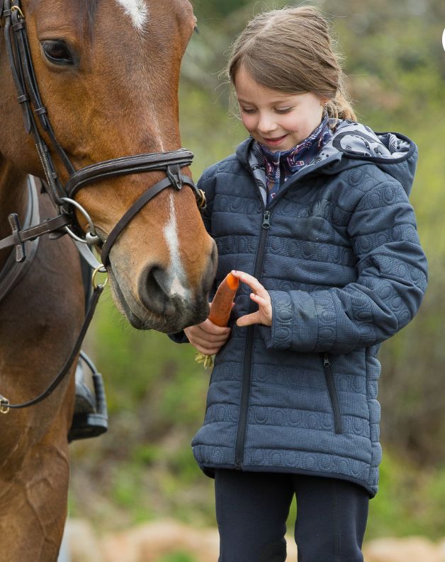 Kerrits Kids EQ Insulator Jacket - Ebony Grey / Size Small Youth