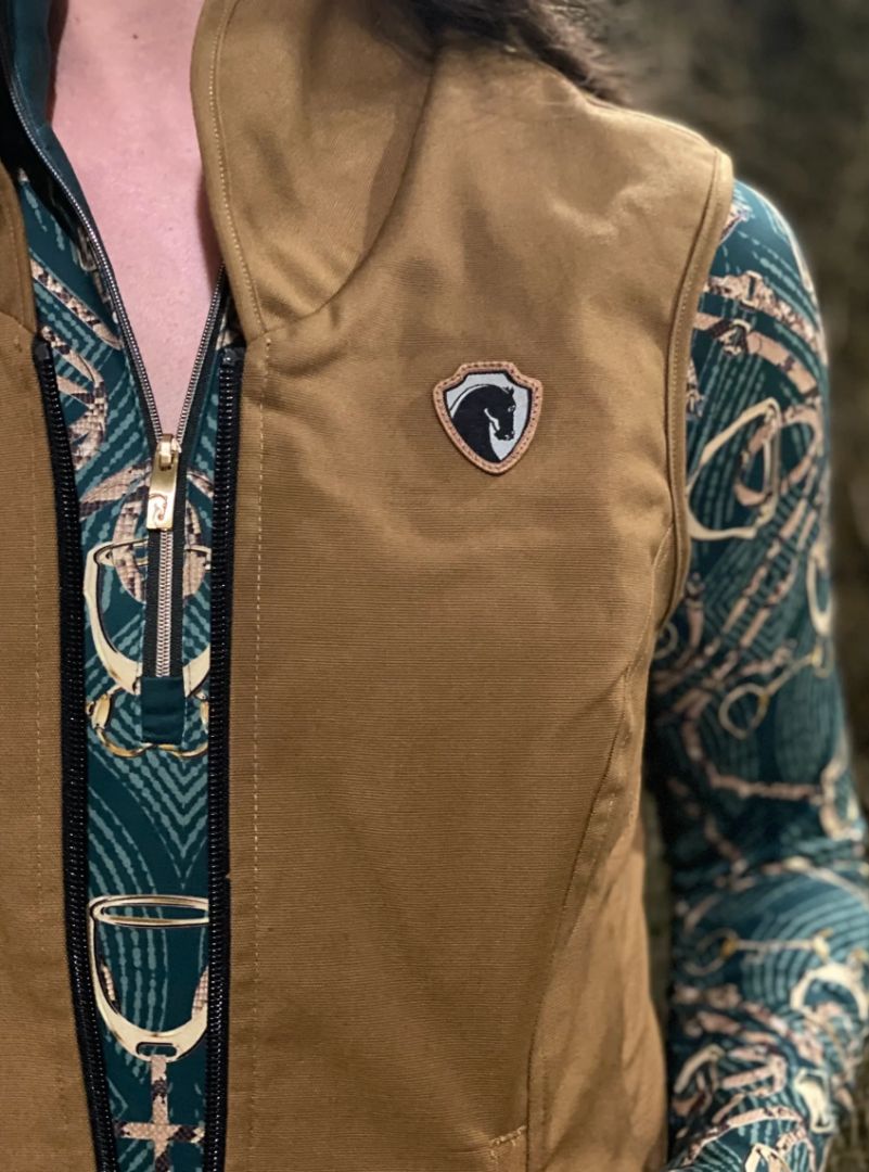 Arista Equestrian Workhorse Canvas Vest - Bronze / Size Large   NEW