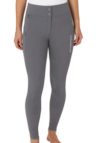 B Vertigo Justine Thermo Silicone Full Seat Breeches - Grey / Size US 32  (EU 44)  NEW
